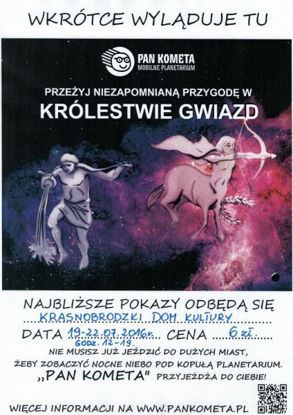 Mobilne Planetarium w Krasnobrodzie