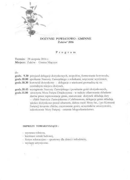 Dożynki Powiatowo-Gminne w Żukowie