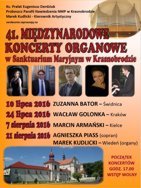 Zapraszenie na niedzielny koncert organowy 