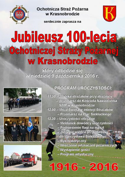 Jubileusz 100-lecia Ochotniczej Straży Pożarnej w Krasnobrodzie