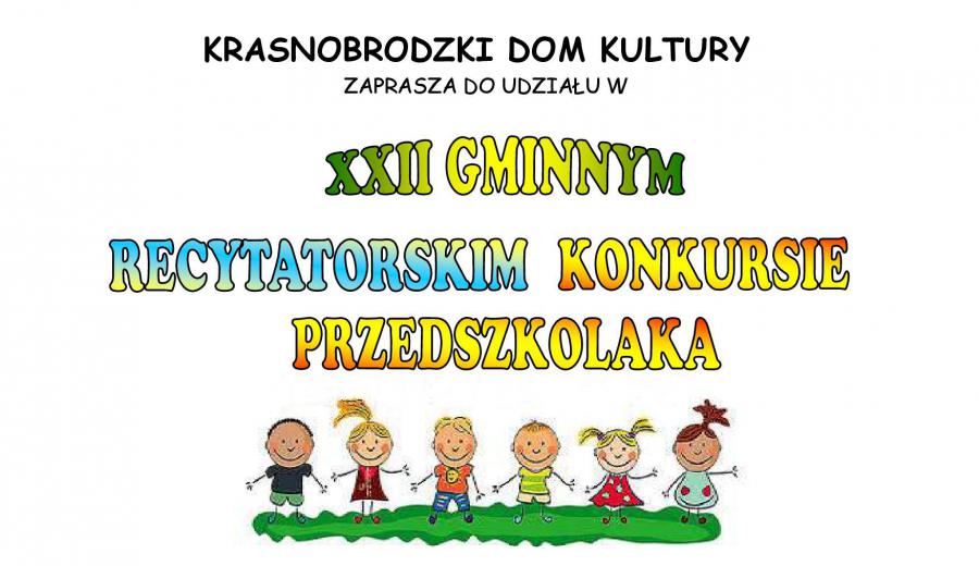XXII Gminny Konkurs Recytatorski Przedszkolaka