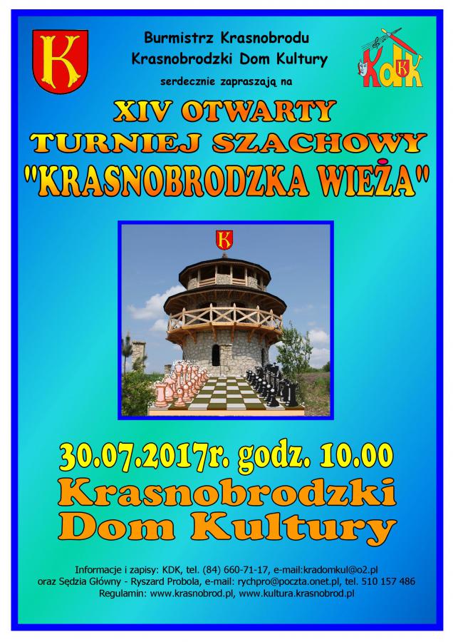 XIV Otwarty Turniej Szachowy "Krasnobrodzka Wieża"