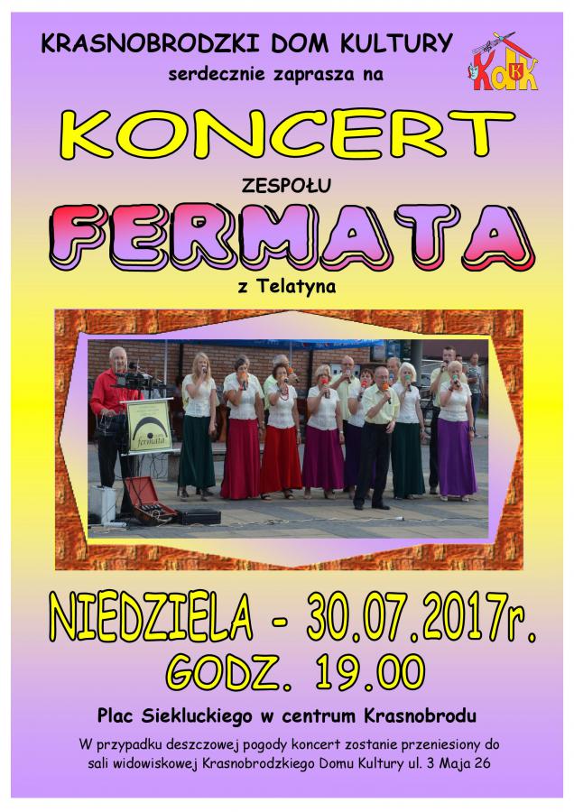 Koncert zespołu Fermata na Placu Siekluckiego