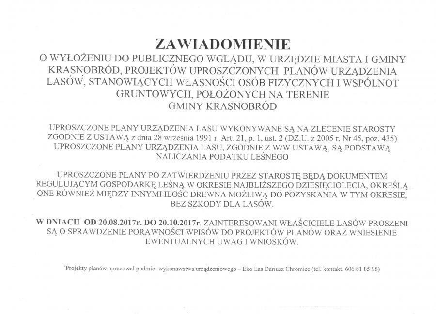 Uproszczone plany urządzania lasów