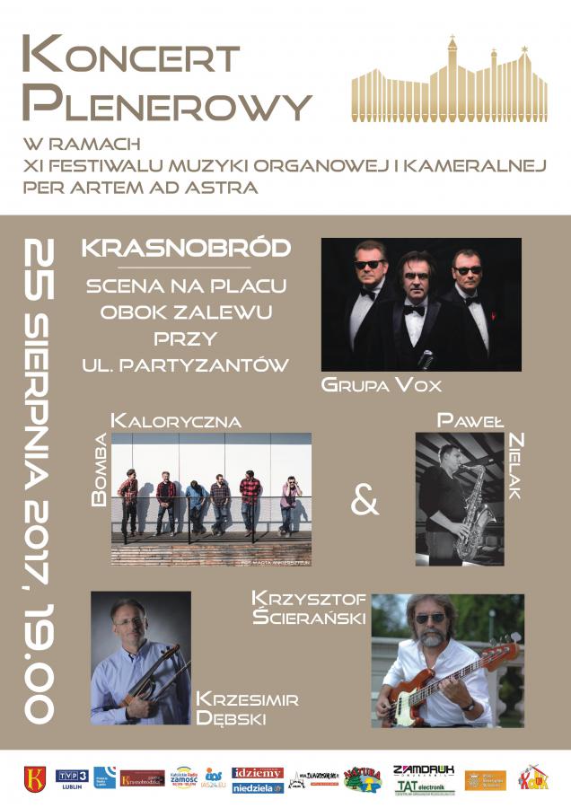 Koncert Plenerowy w ramach XI Festiwalu Muzyki Organowej i Kameralnej "Per Artem ad Astra"
