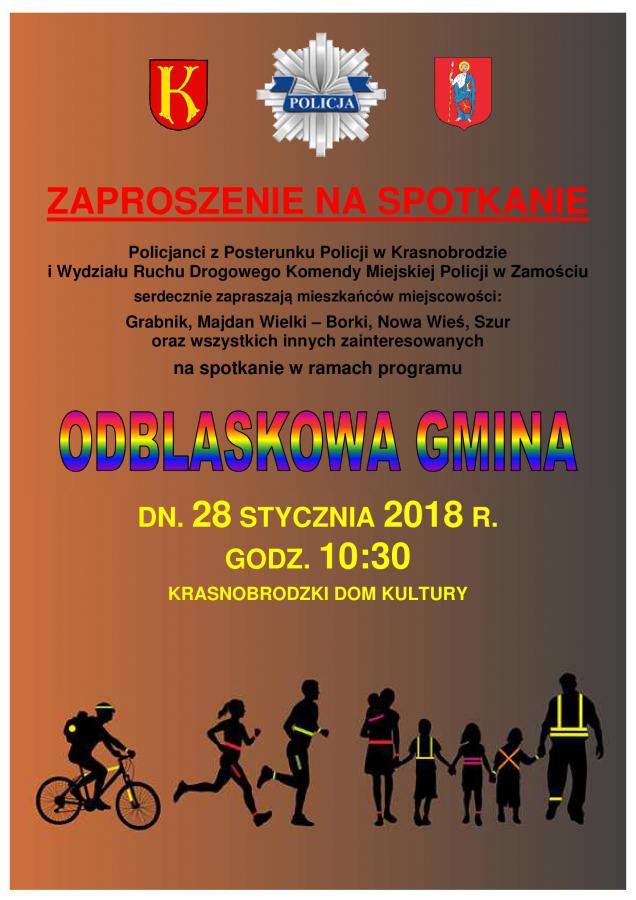 Odblaskowa Gmina - zaproszenie na spotkanie