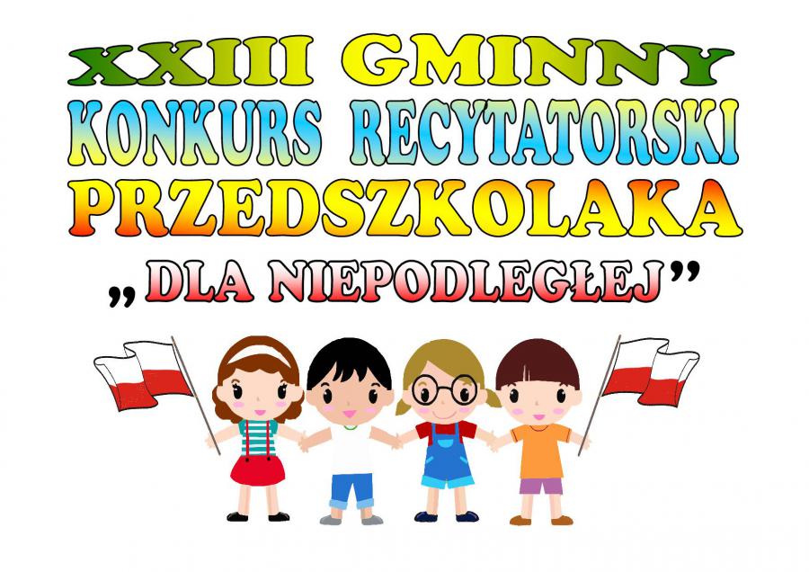 XXIII Gminny Konkurs Recytatorski Przedszkolaka - zapraszamy