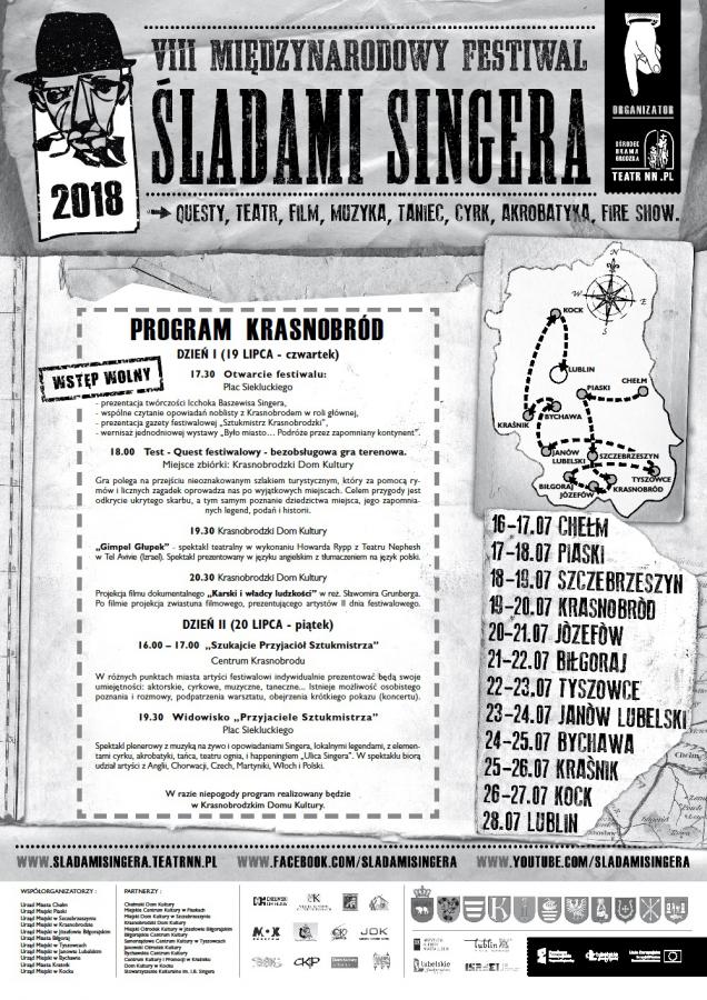VIII Międzynarodowy Festiwal "Śladami Singera" już niebawem w Krasnobrodzie!