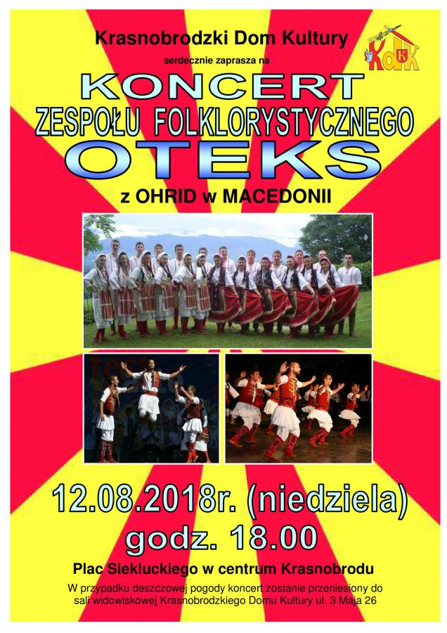 Kolejny koncert na Placu Siekluckiego - OTEKS z Macedoni