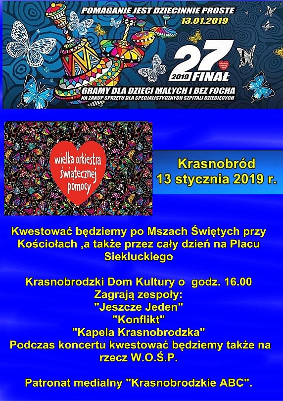 Wielka Orkiestra Świątecznej Pomocy w Krasnobrodzie