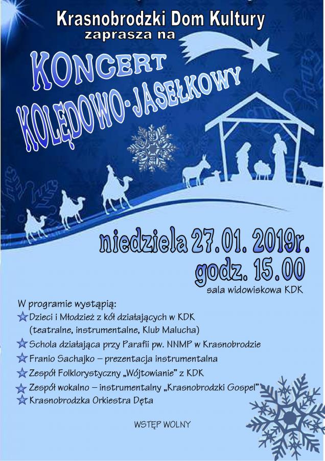 Zaproszenie na Koncert Kolędowo-Jasełkowy