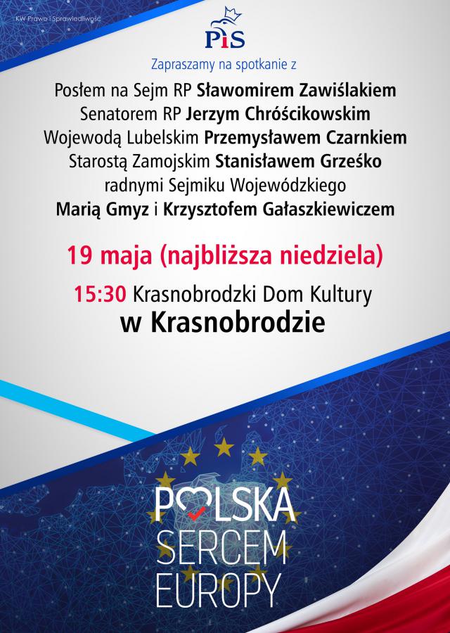 Zaproszenie na spotkanie w Krasnobrodzkim Domu Kultury