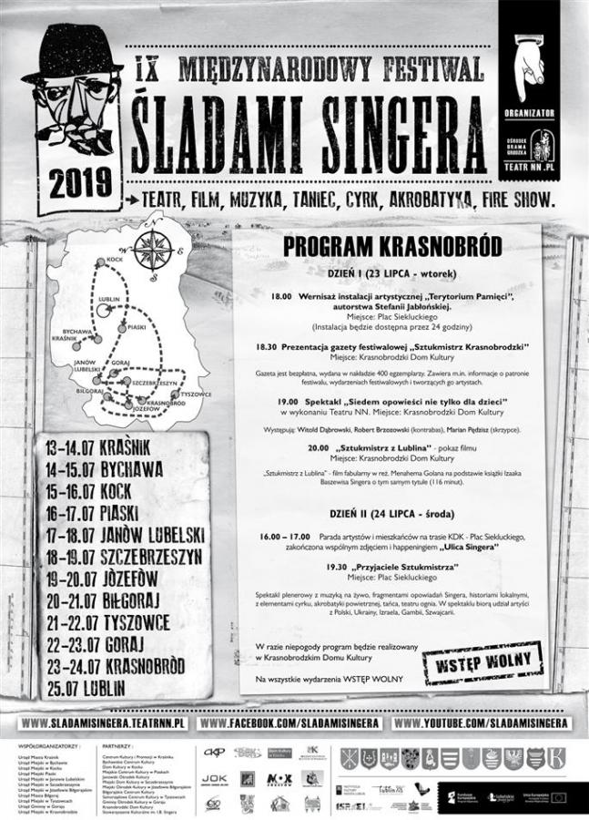 Zapraszamy na IX Międzynarodowy Festiwal "Śladami Singera"