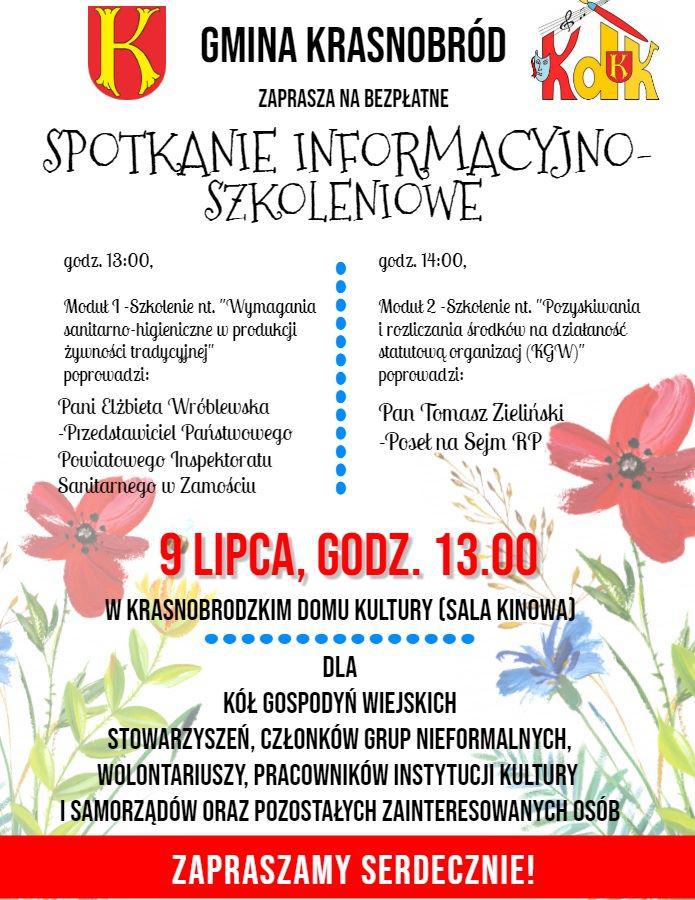 Spotkanie informacyjno-szkoleniowe
