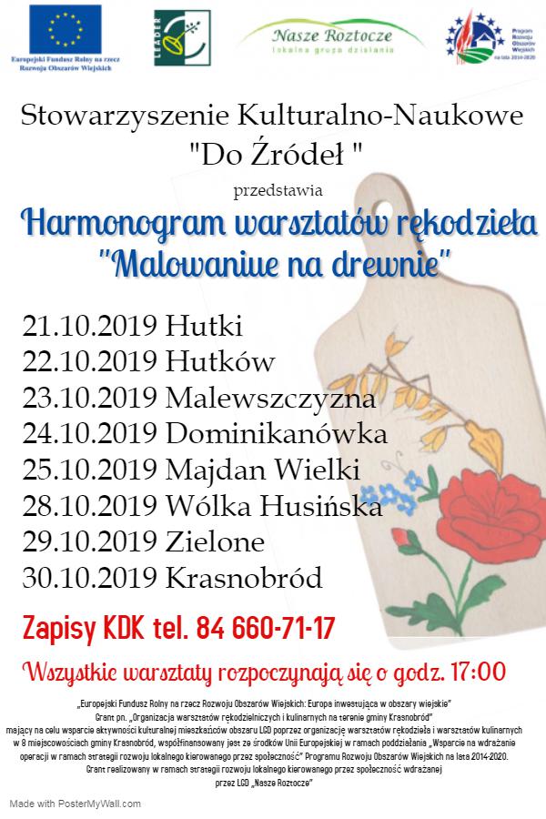 Warsztaty "Malowania na drewnie" 