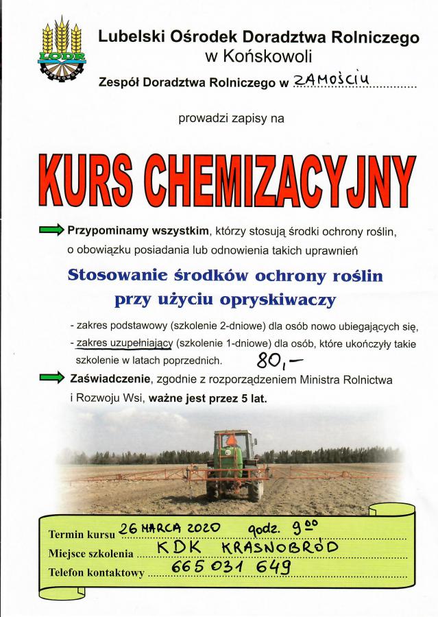 Kurs chemizacyjny