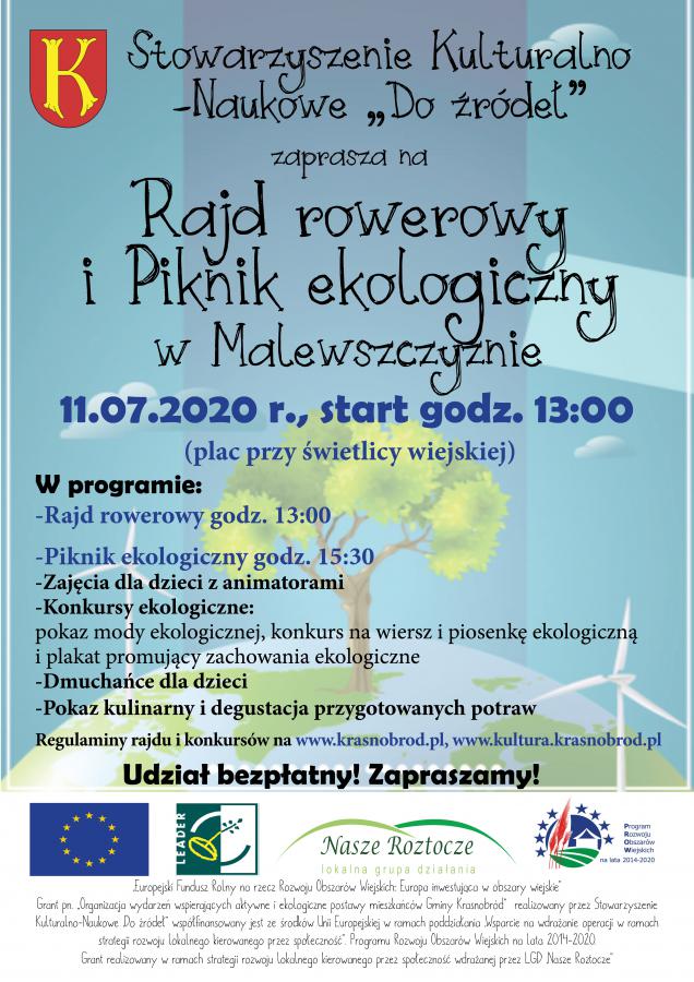 Piknik Ekologiczny i Rajd Rowerowy w Malewszczyźnie