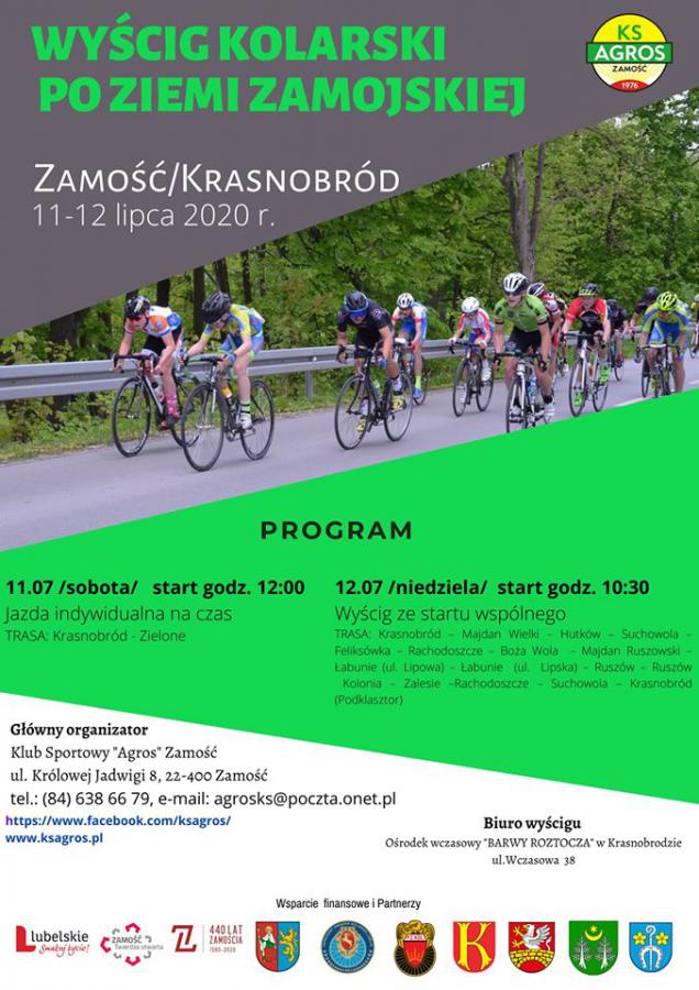 Uwaga będą utrudnienia! Wyścig kolarski "Po Ziemi Zamojskiej"