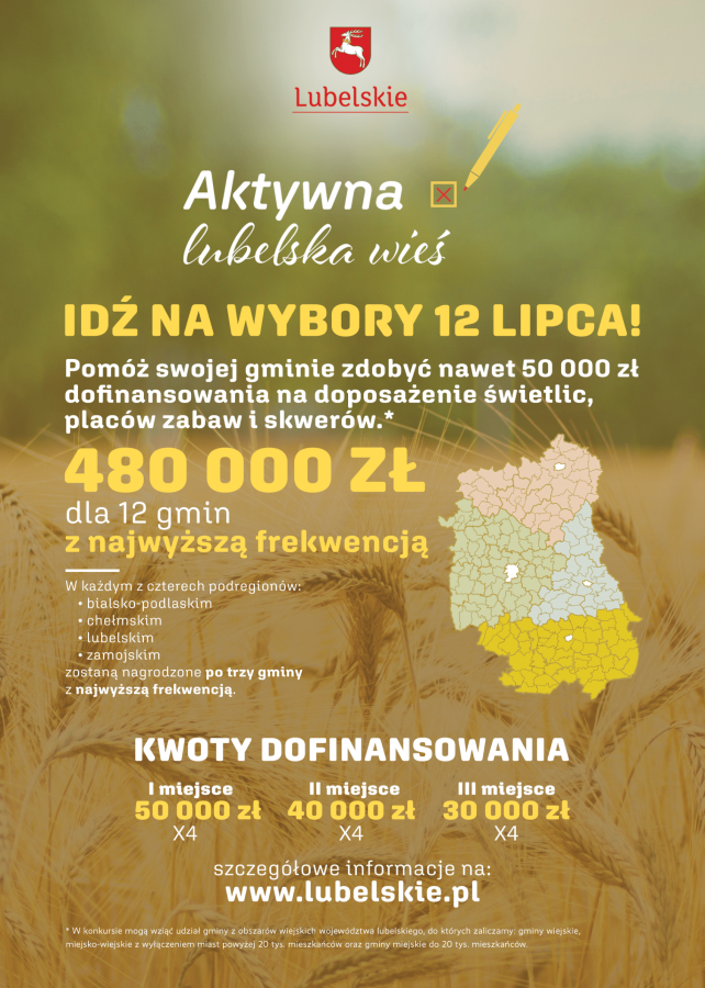 Konkurs profrekwencyjny  "Aktywna lubelska wieś"