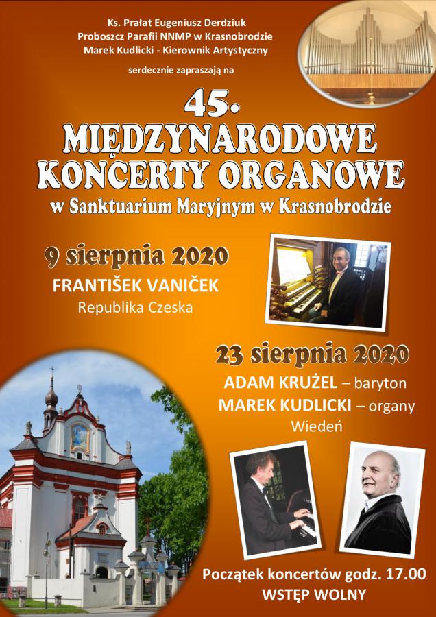 45. Międzynarodowe Koncerty Organowe w Sanktuarium Maryjnym w Krasnobrodzie