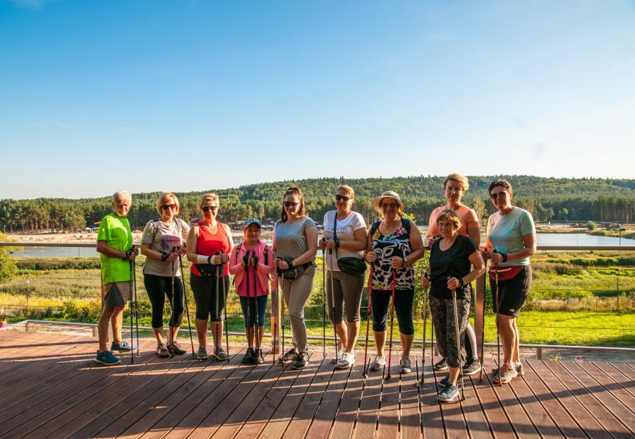 Podsumowanie zajęć nordic walking nad Zalewem w Krasnobrodzie