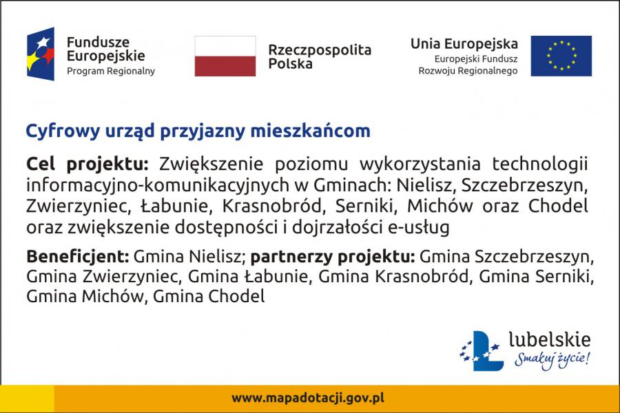 Gmina Krasnobród realizuje projekt pn. "Cyfrowy urząd przyjazny mieszkańcom" 