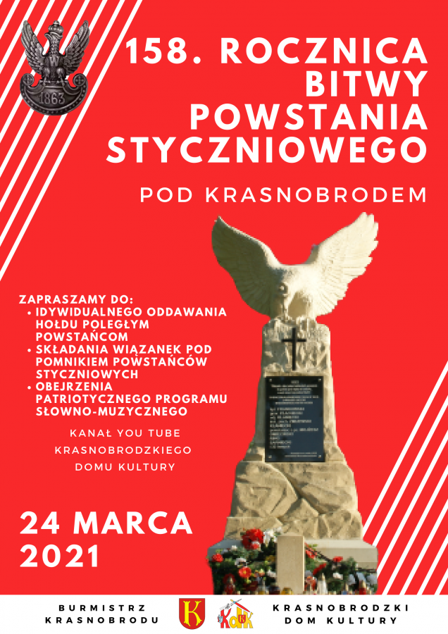 158. rocznica bitwy Powstania Styczniowego pod Krasnobrodem