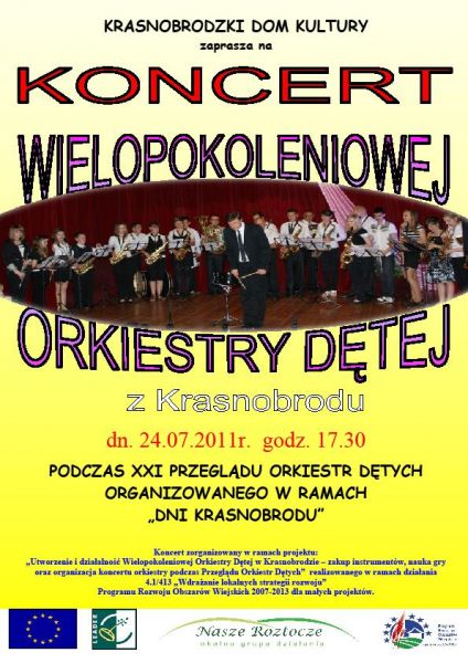 Koncert Wielopokoleniowej Orkiestry Dętej z Krasnobrodu