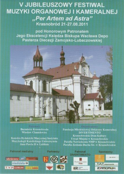 JUŻ W NIEDZIELĘ rozpocznie się V Jubileuszowy Festiwal Muzyki Organowej i Kameralnej