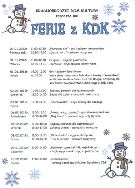 FERIE W KDK