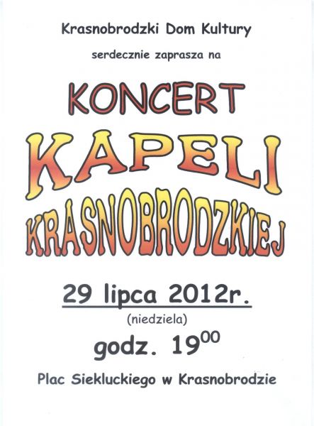 Kapela Krasnobrodzka na Placu Siekluckiego