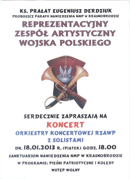 Koncert Reprezentacyjnego Zespołu Artystycznego Wojska Polskiego