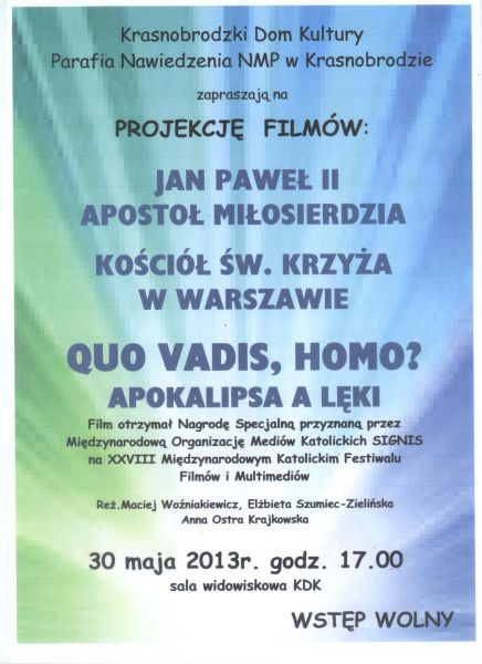 Projekcja filmów w KDK