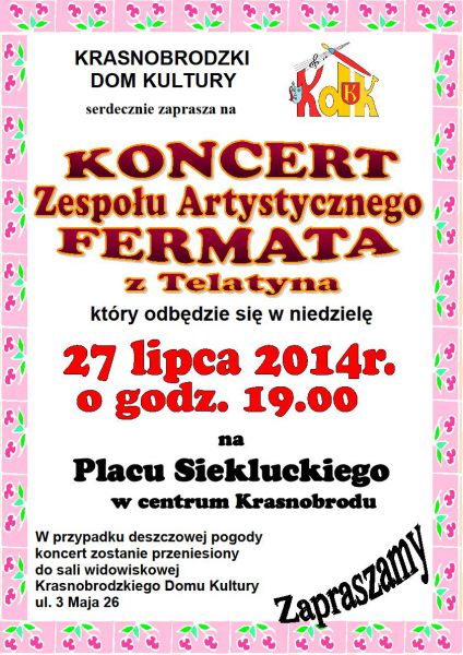 Koncert Zespołu Artystycznego FERMATA