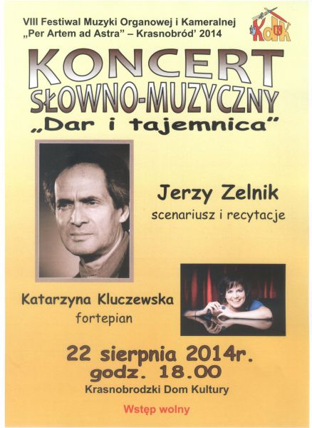 Jerzy Zelnik -"DAR I TAJEMNICA"- koncert słowno -muzyczny