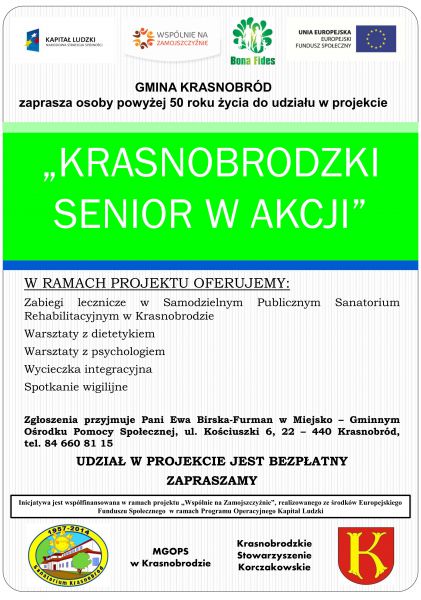 &#8222;Krasnobrodzki senior w akcji&#8221;