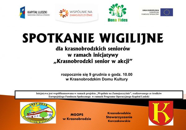 SPOTKANIE WIGILIJNE KRASNOBRODZKICH SENIORÓW