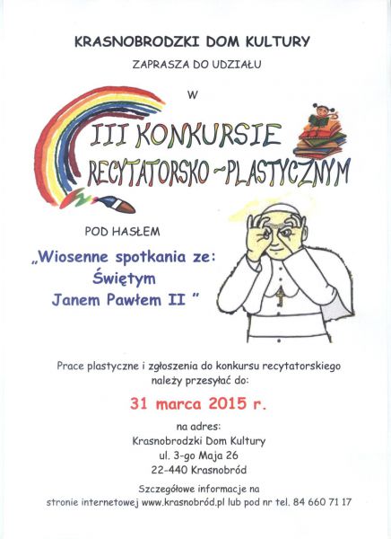 III Konkurs Recytatorsko - Plastyczny 