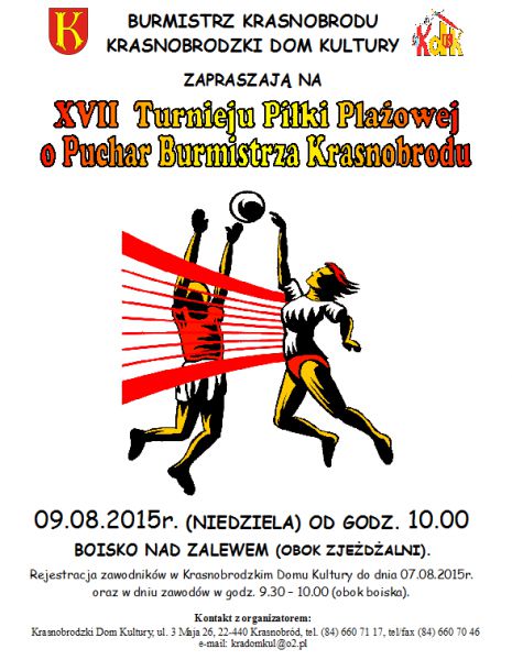 XVII Turniej Piłki Plażowej o Puchar Burmistrza Krasnobrodu