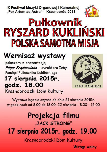 O Pułkowniku Ryszardzie Kuklińskim w Krasnobrodzie