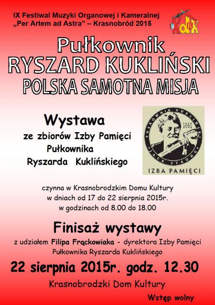 Finisaż wystawy o Pułkowniku Ryszardze Kuklińskim z udziałem dyrektora Filipa Frąckowiaka