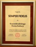 Nagroda &amp;#8222;Semper Fidelis&amp;#8221; dla Krasnobrodzkiego Domu Kultury